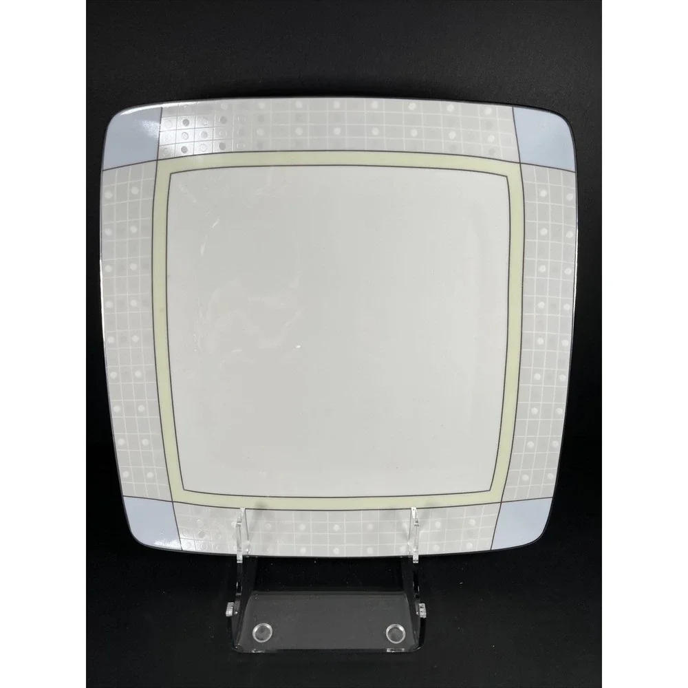 Noritake 7995 Aria‎ Platinum Square Dinner Plate New NIB
